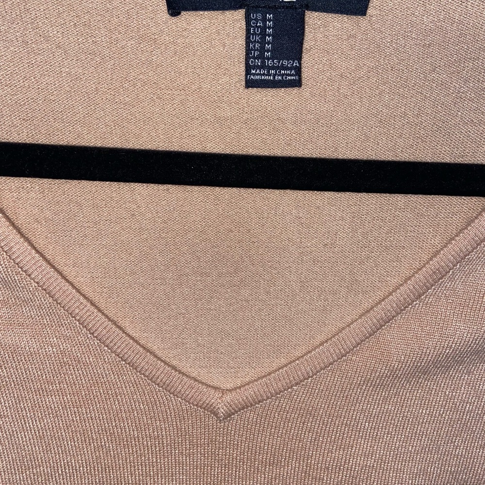 Forever21 Tan & Black Sweater Dress - Picture 3 of 5